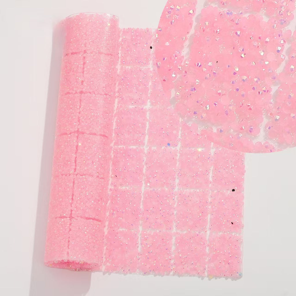 14-Color Flat Bottom Round Diamond Square Diamond, [Whole sheet 24*40cm, small squares 3*4cm]