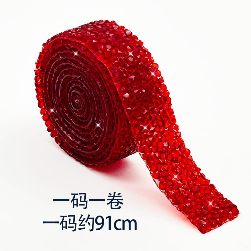 10-Color 4-Size 1 yard(91cm), Resin Diamonds, Diamond Ribbons, Diamond Strips DIY，Sugar diamonds