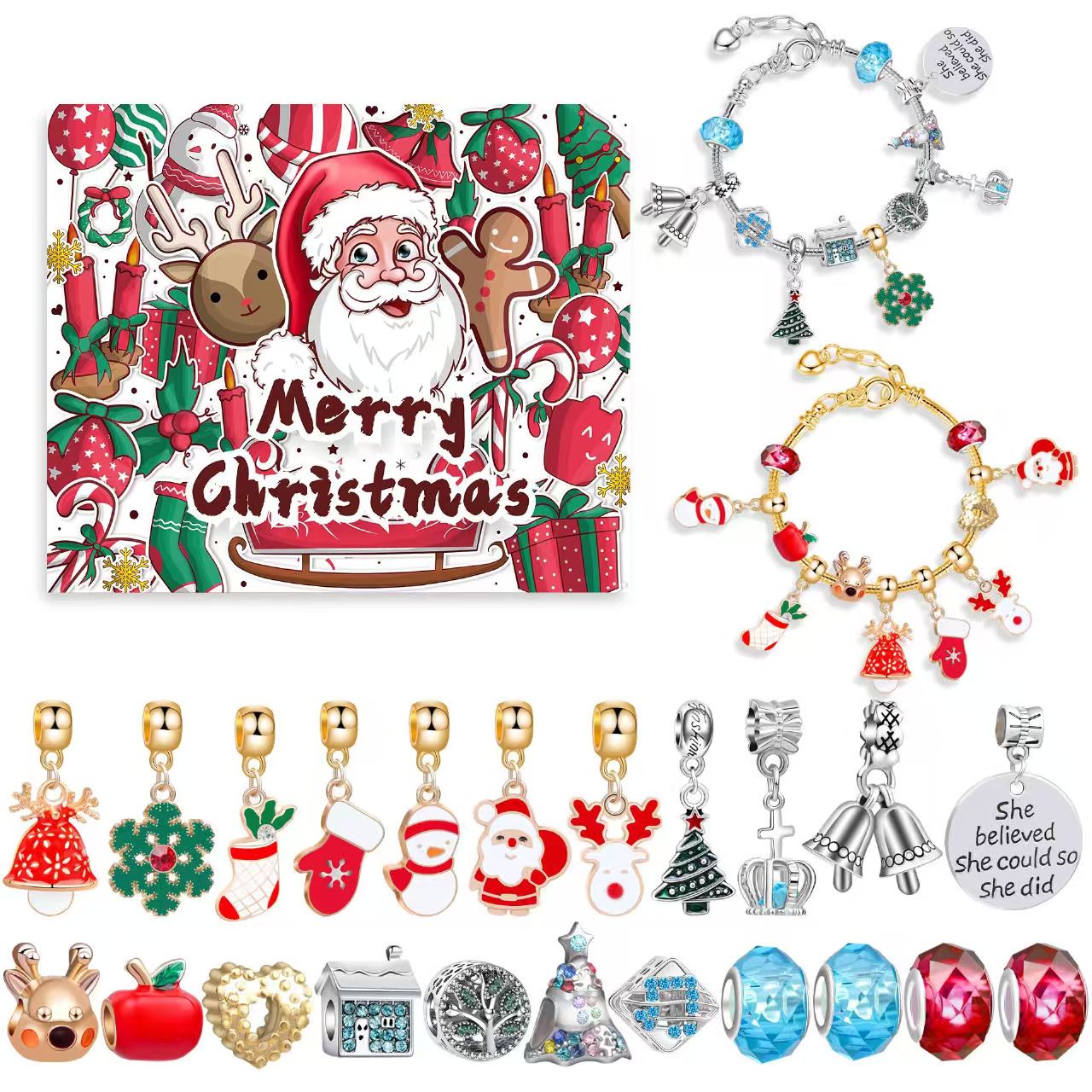 34Types, GIFT! Christmas Style DIY Beads Set