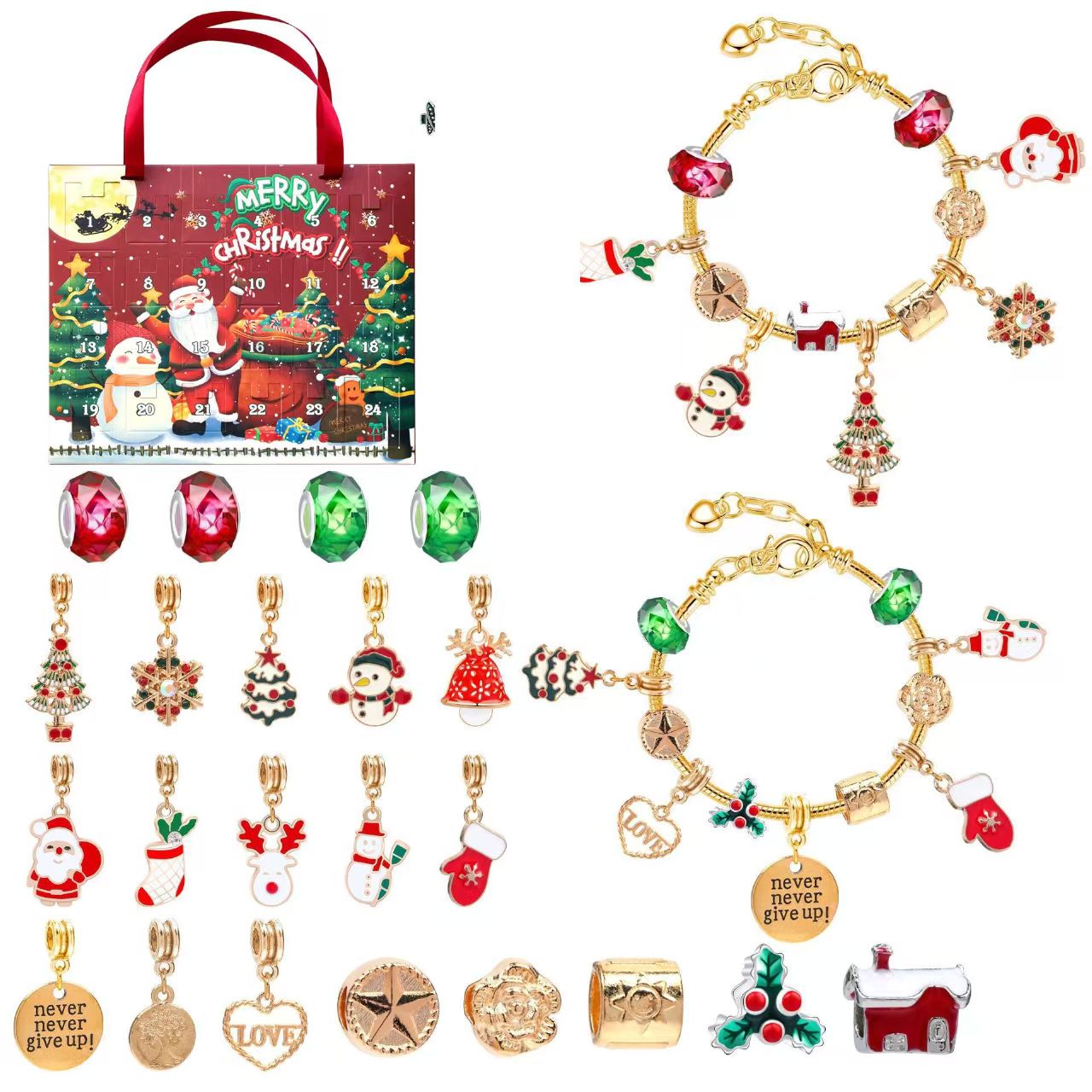 34Types, GIFT! Christmas Style DIY Beads Set