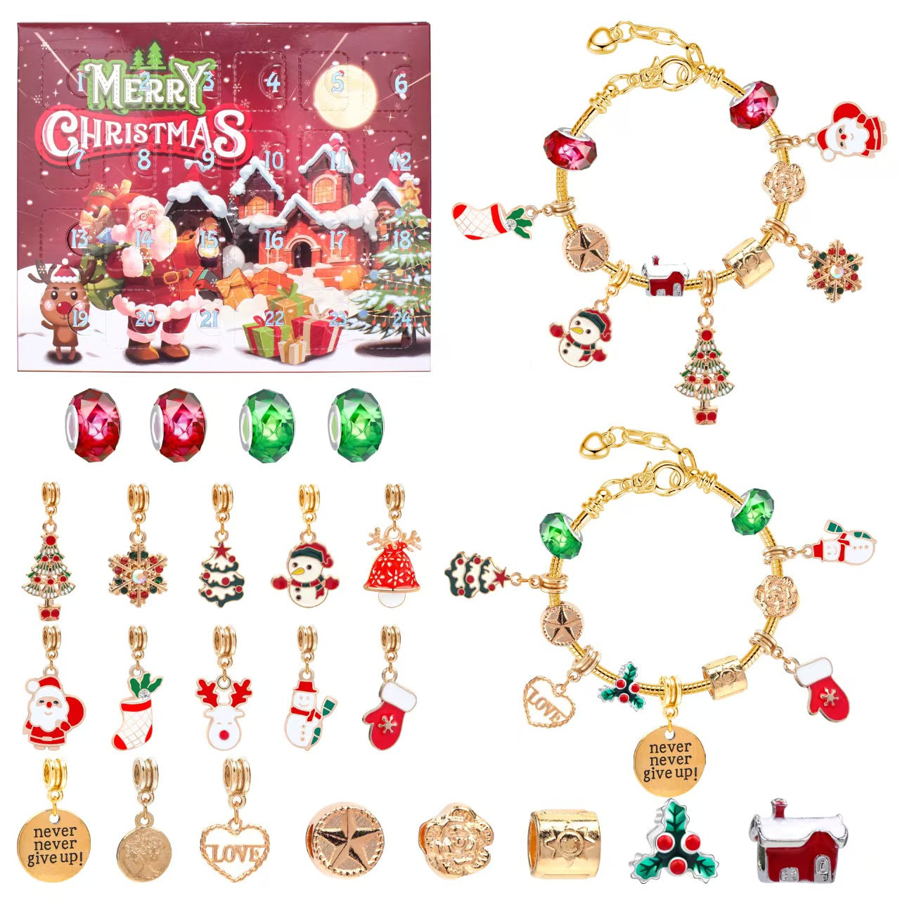 34Types, GIFT! Christmas Style DIY Beads Set