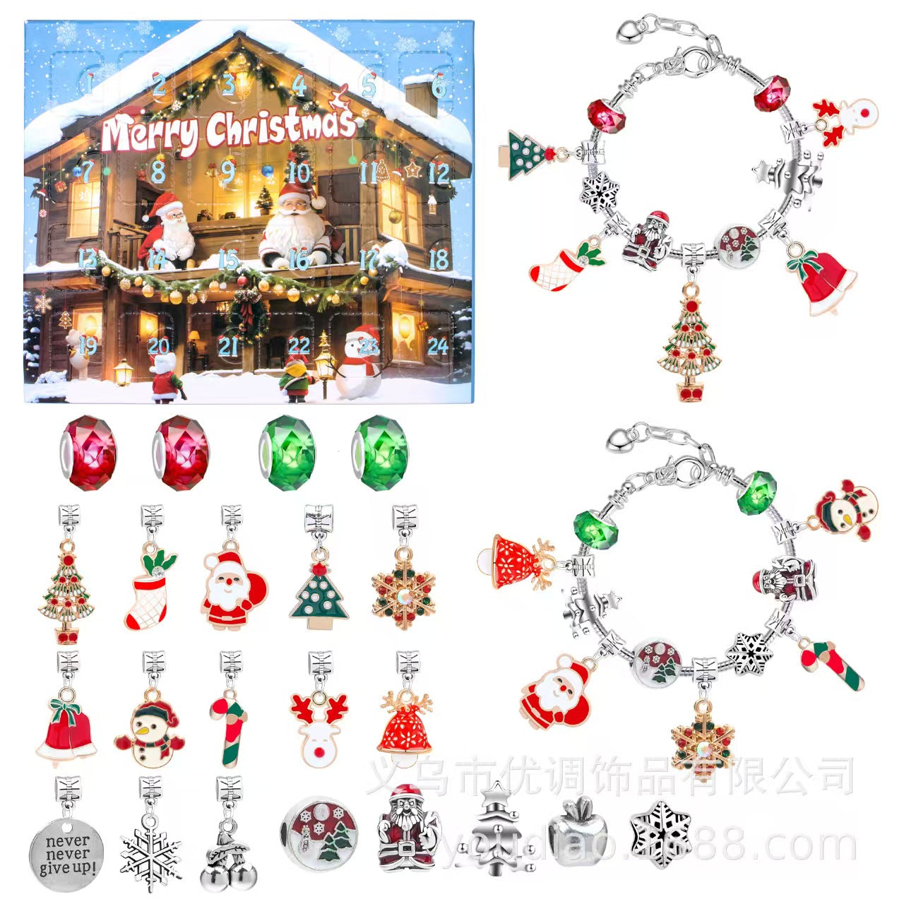 34Types, GIFT! Christmas Style DIY Beads Set