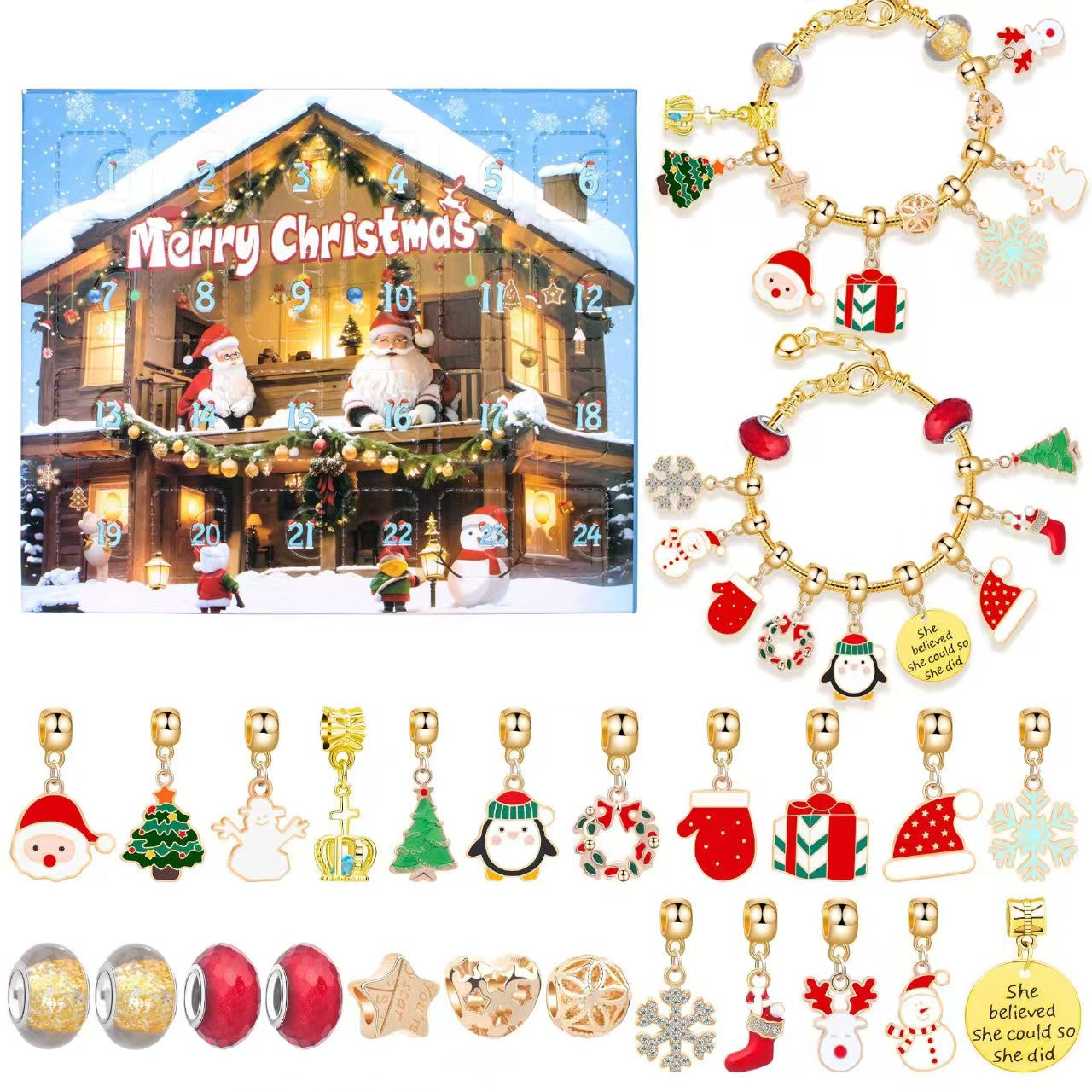 34Types, GIFT! Christmas Style DIY Beads Set