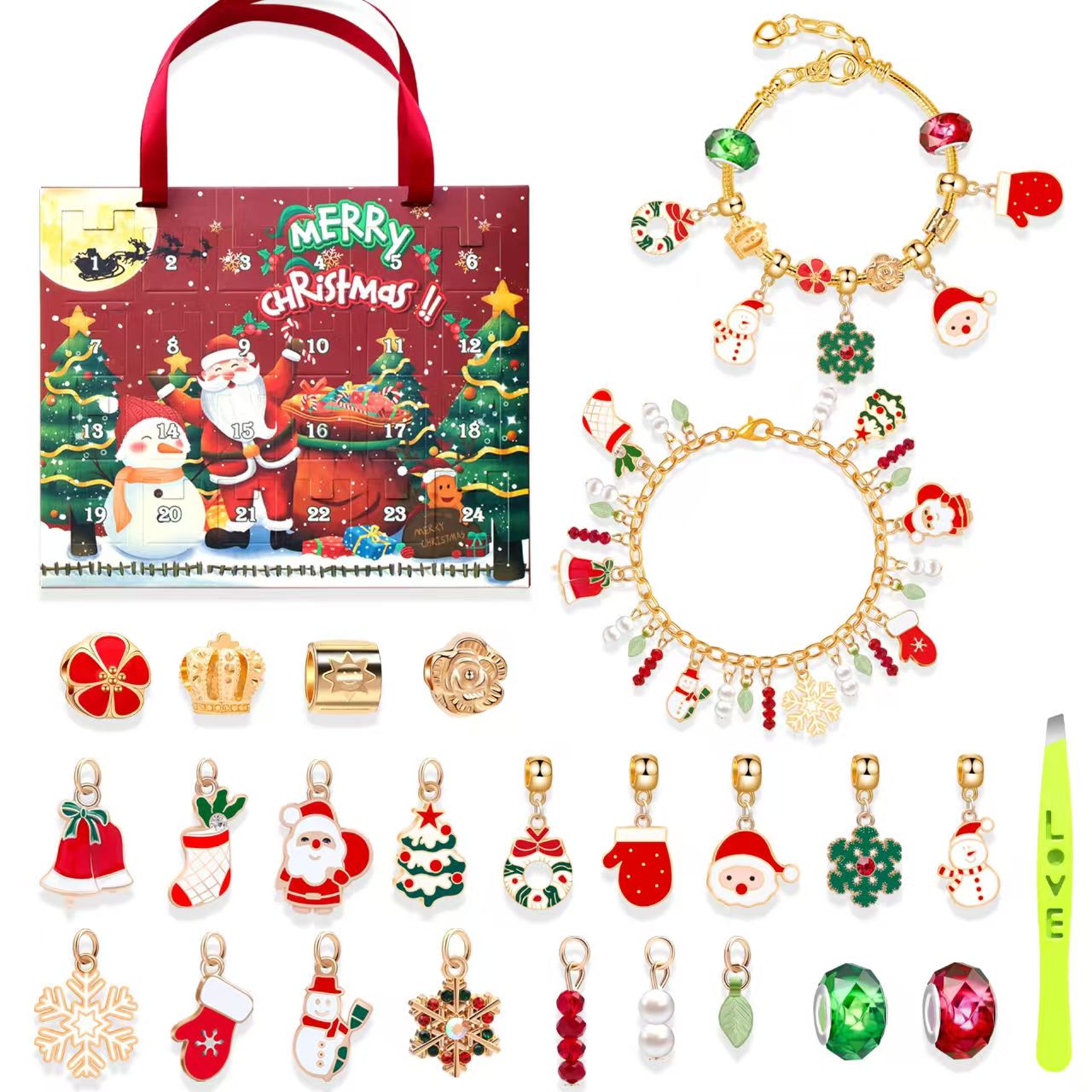 34Types, GIFT! Christmas Style DIY Beads Set