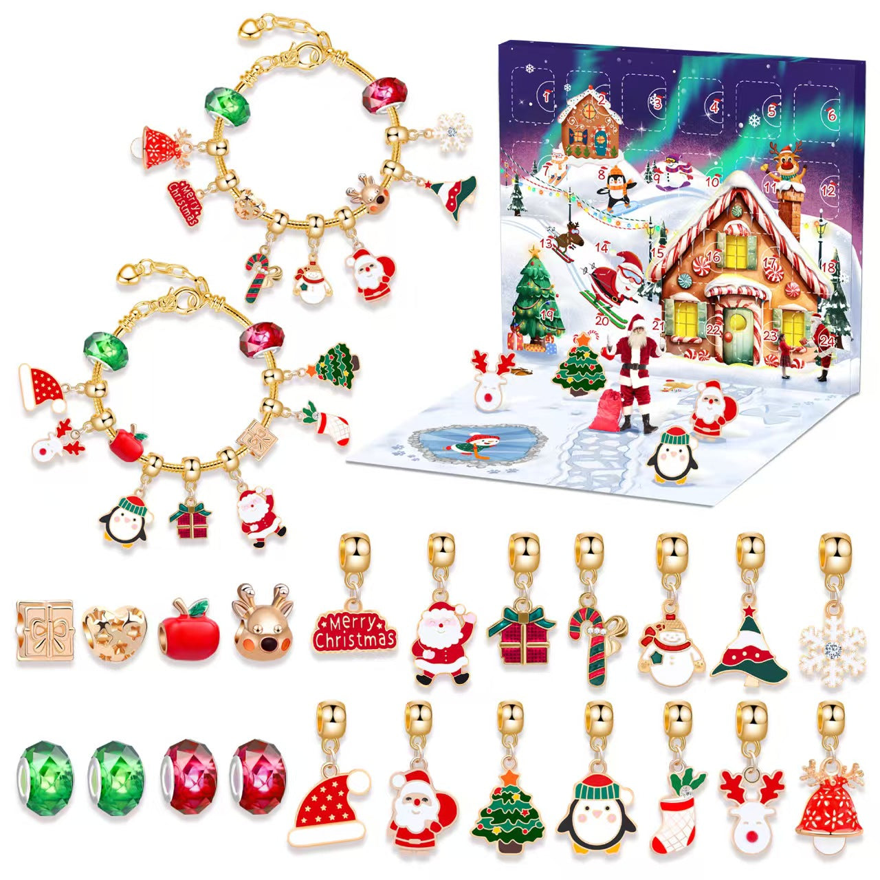 34Types, GIFT! Christmas Style DIY Beads Set