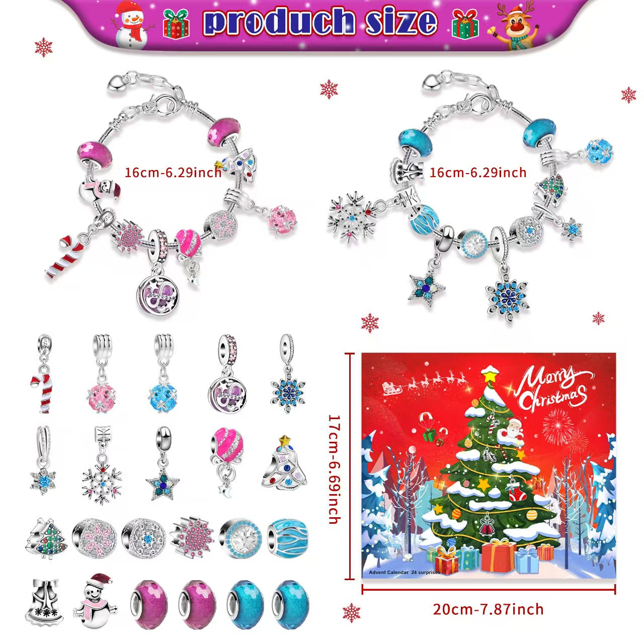 34Types, GIFT! Christmas Style DIY Beads Set