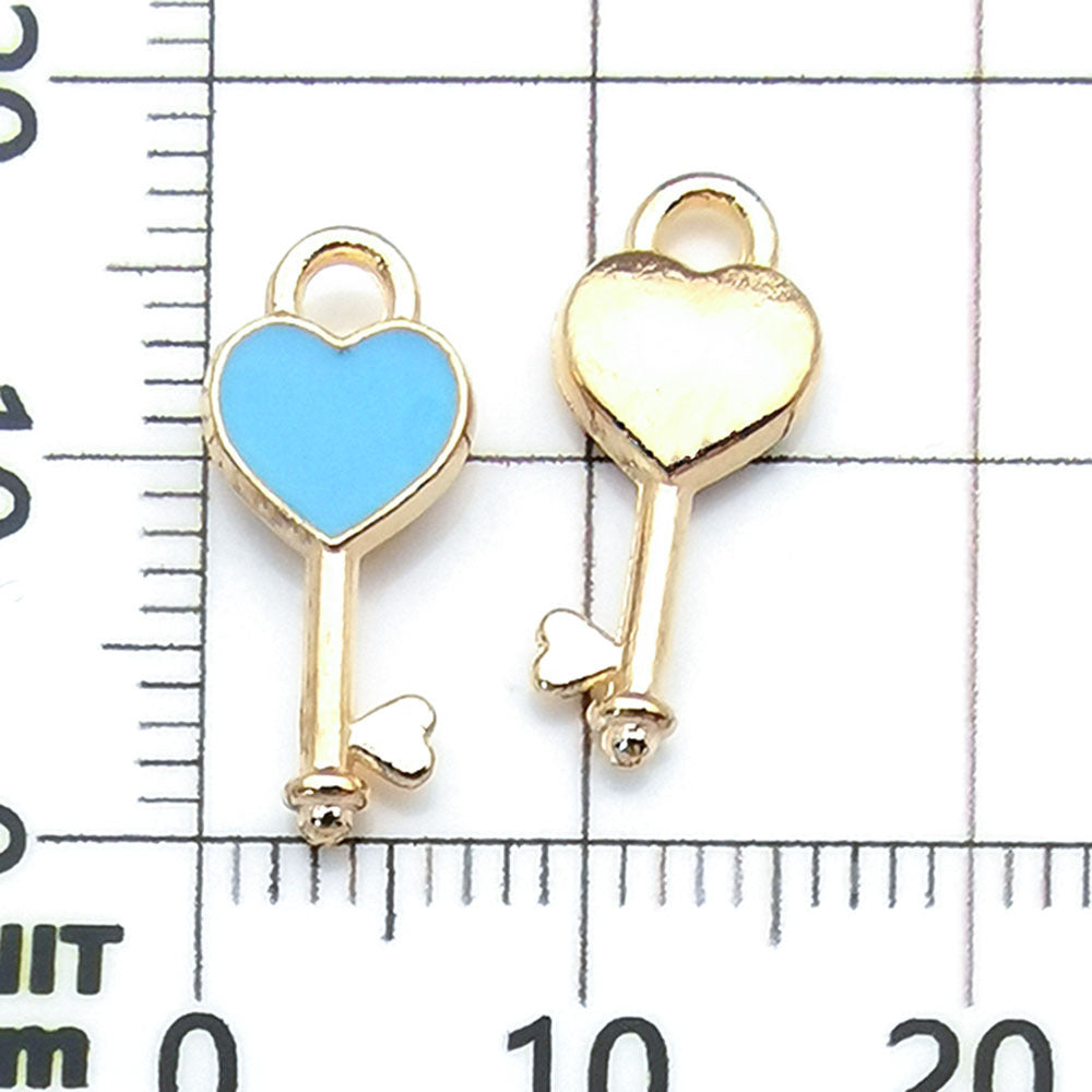 NO. 22-1 Mixed 20lake blue charm metal, alloy
