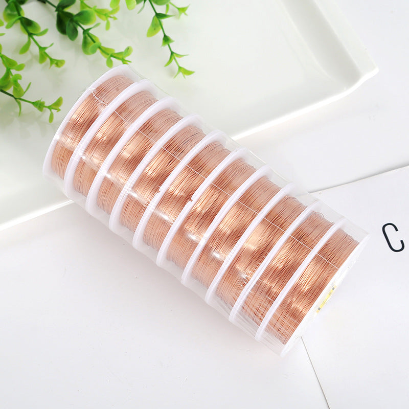 10 rolls per pack, DIY copper wire, styling color-retaining jewelry wire铜线