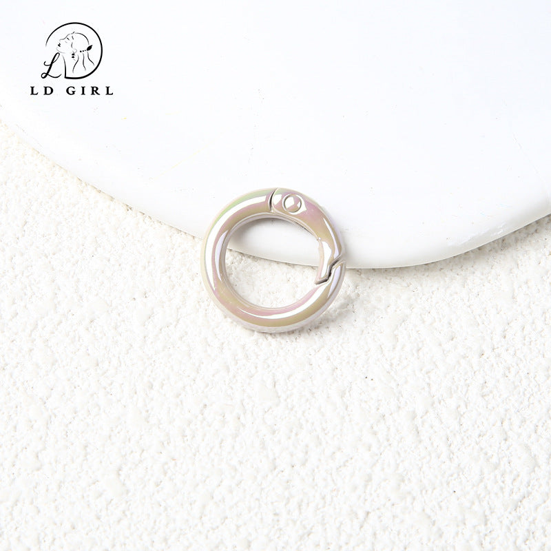 A20mm Colorful Round Spring Buckle, DIY Jewelry Accessories, Spring Ring, Connecting Ring, Keychain, Hanging Buckle