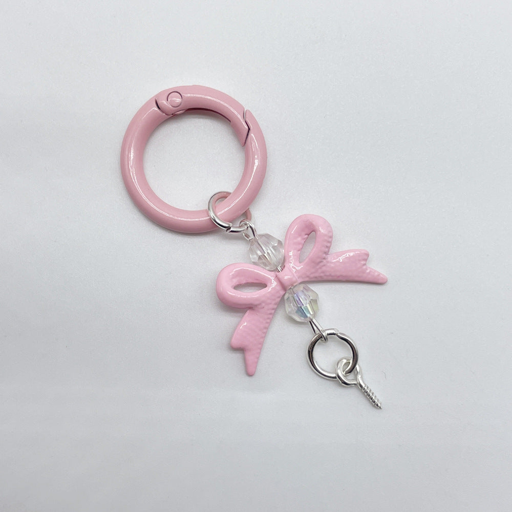 MOQ 50 PCS,Color flower universal rotating spring chain, candy flower key chain, plum blossom spring ring