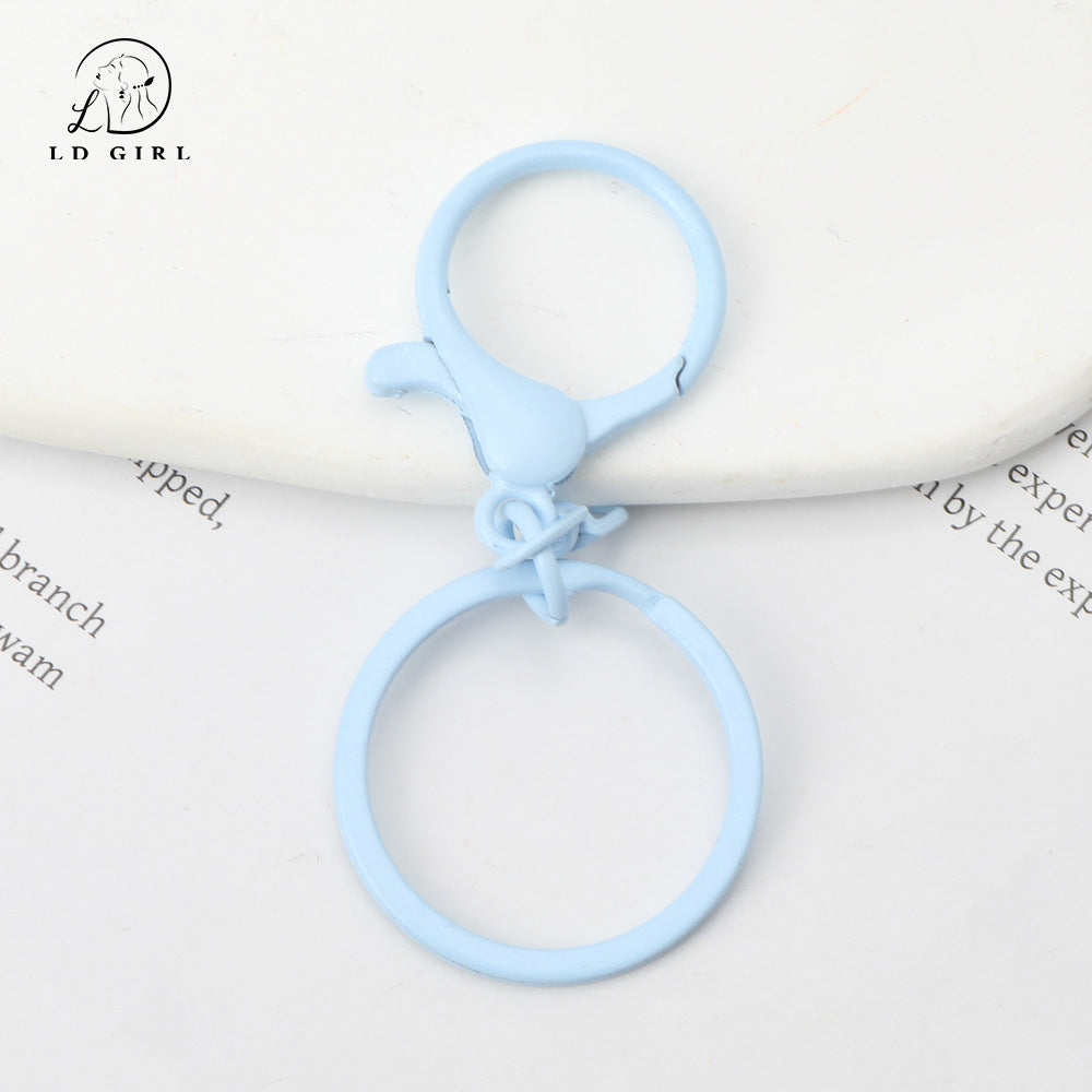 A MOQ10PCS key ring three-piece DIY handmade accessories