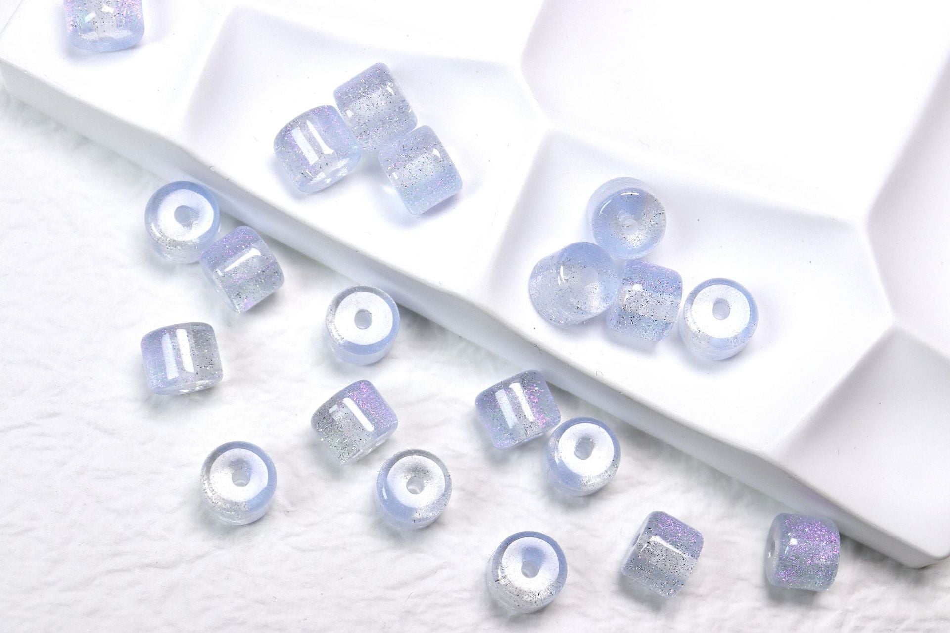 NO.27  8X10mm resin beads, barrel beads, beaded DIY accessories