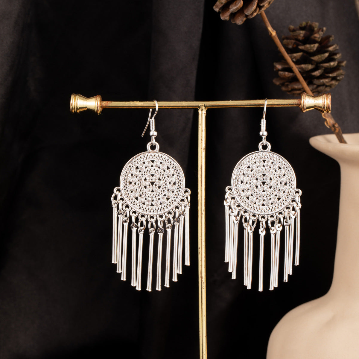 E6,Miao silver earrings