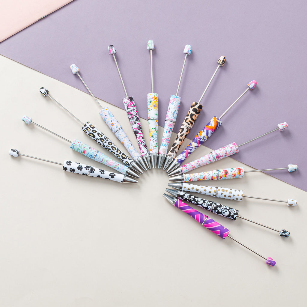 139-Color!! Printed , new bead pen, handmade DIY pen