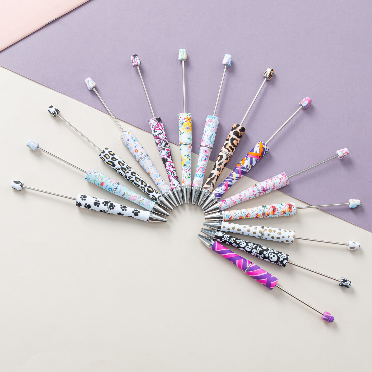 139-Color!! Printed , new bead pen, handmade DIY pen