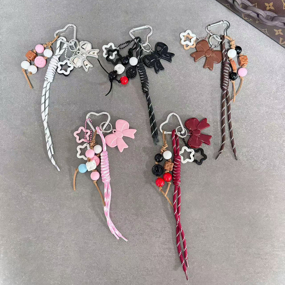 A5 bag keychain/nylon rope woven pendant/bracelet/