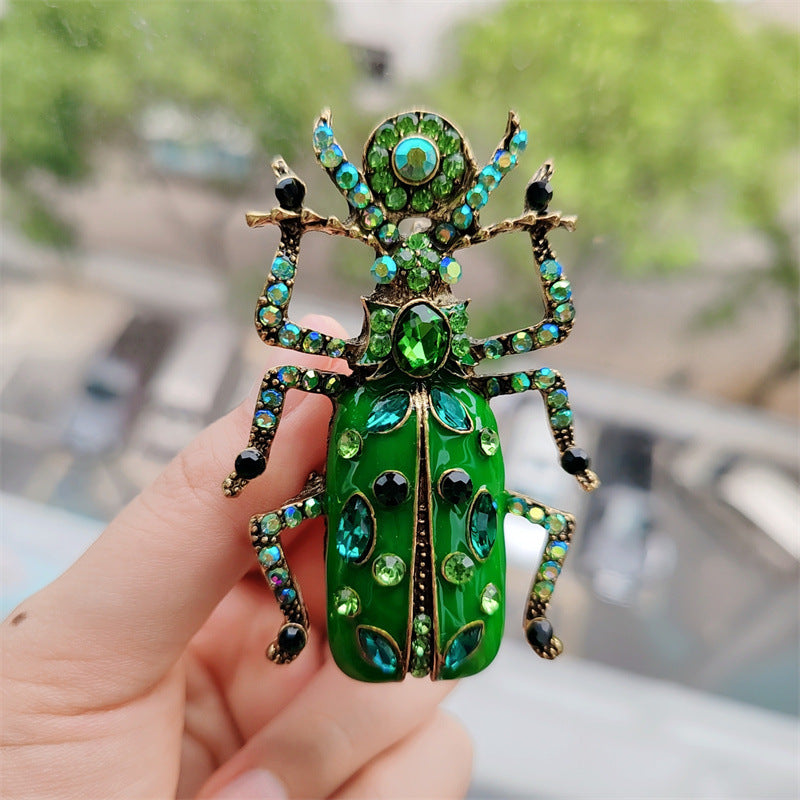 2-Color Stylish Vintage Beetle Brooch