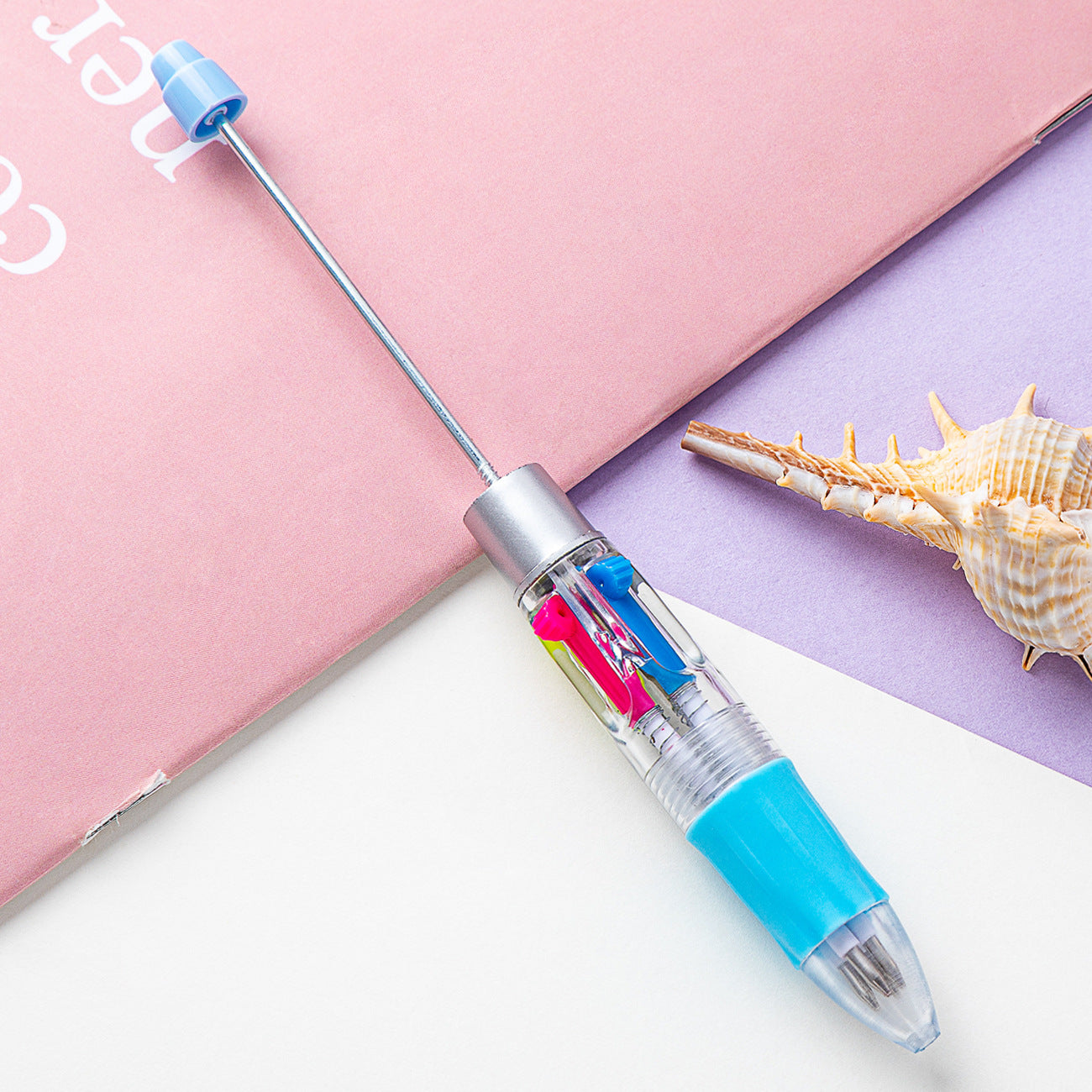 Four-color of one bead pen, DIY bead pen