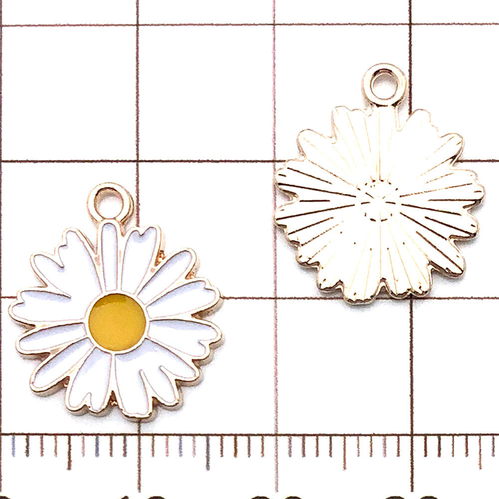 NO.23-3 Alloy bee series gold plated enamel charm