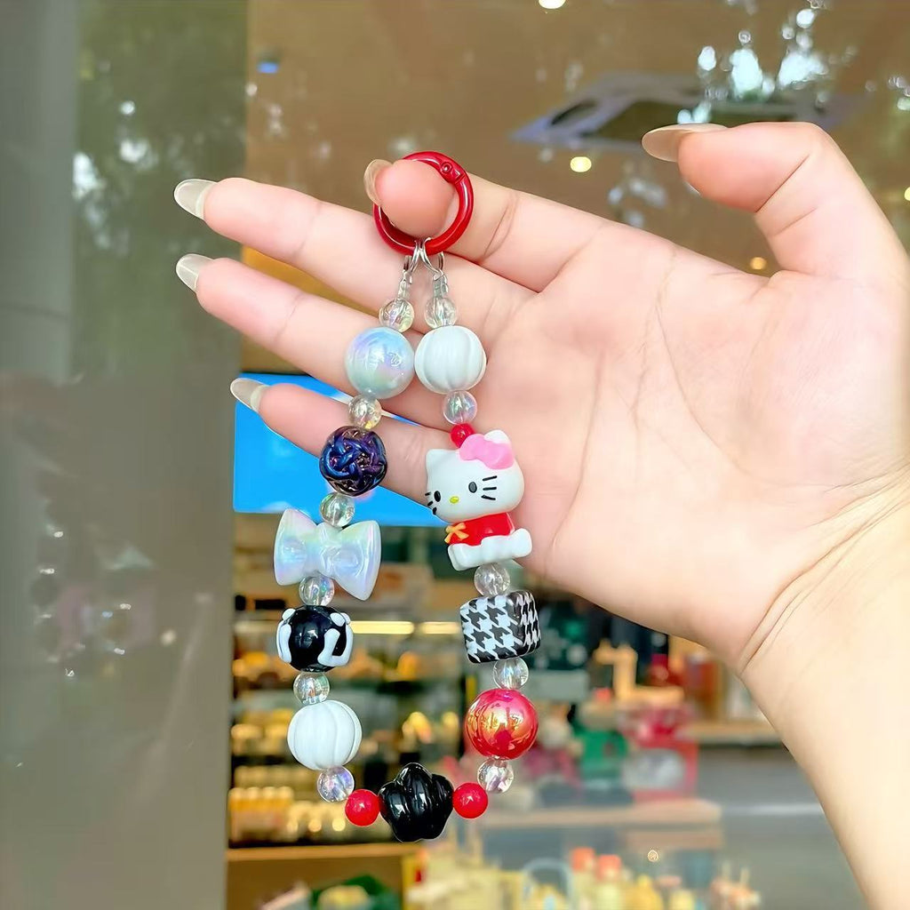 A3 mobile phone chain/hand-painted beads/bag pendant