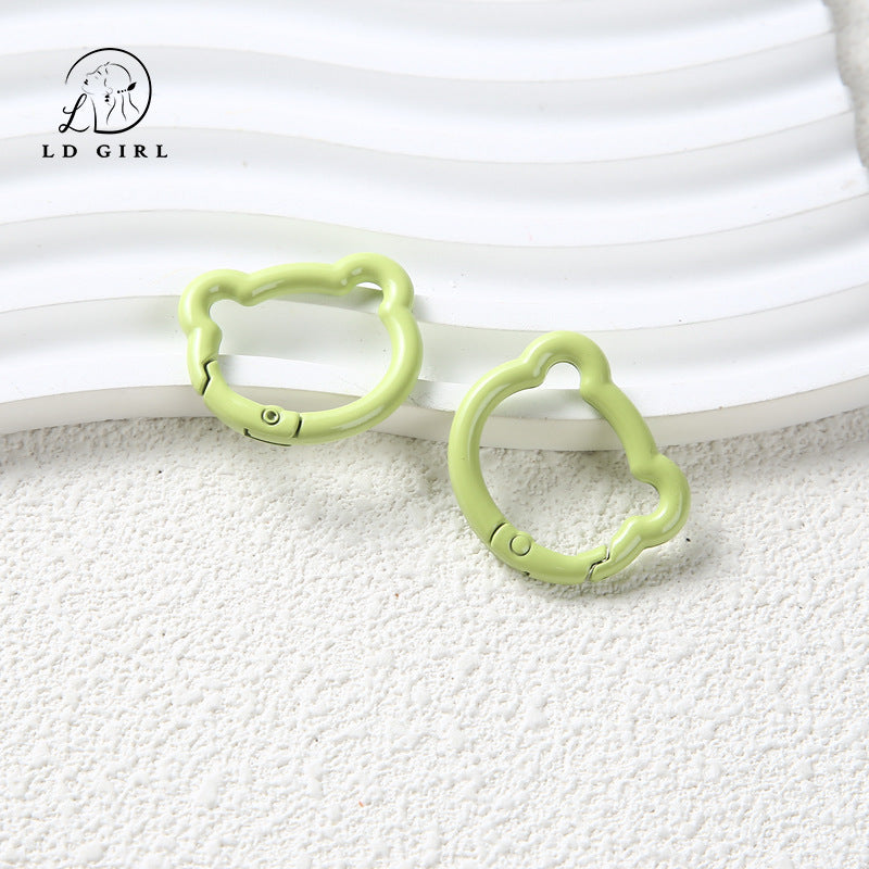 A bear spring buckle, split ring