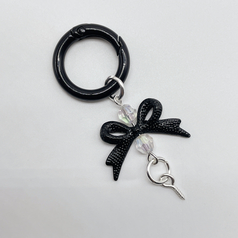 MOQ 50 PCS,Color flower universal rotating spring chain, candy flower key chain, plum blossom spring ring