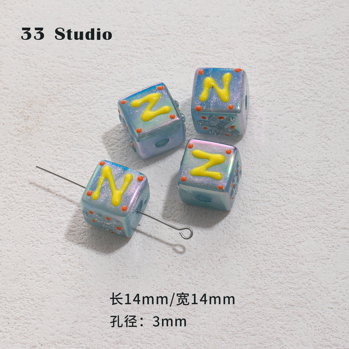 Heavy industry hand-painted beads/glazed beads/partition beads/DIY accessories