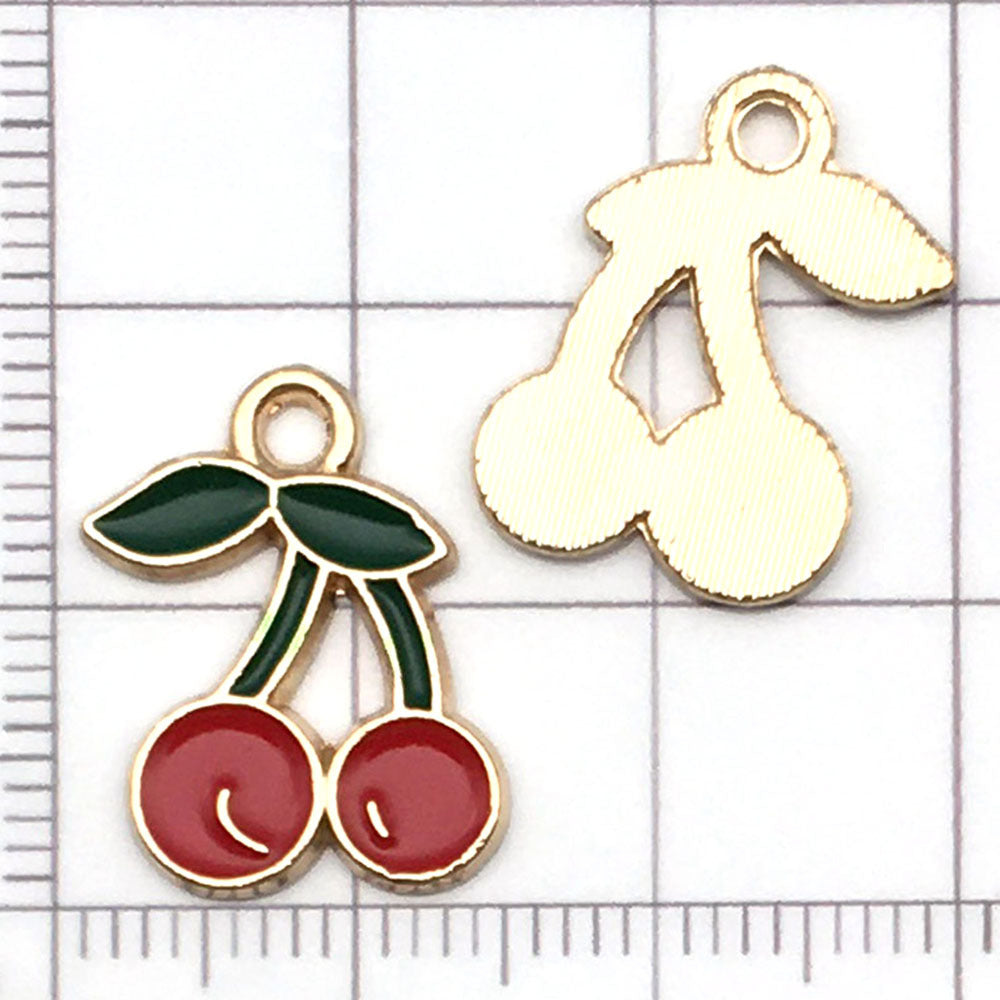 NO.9 Mixed 20 red gold plated enamel charm metal, alloy