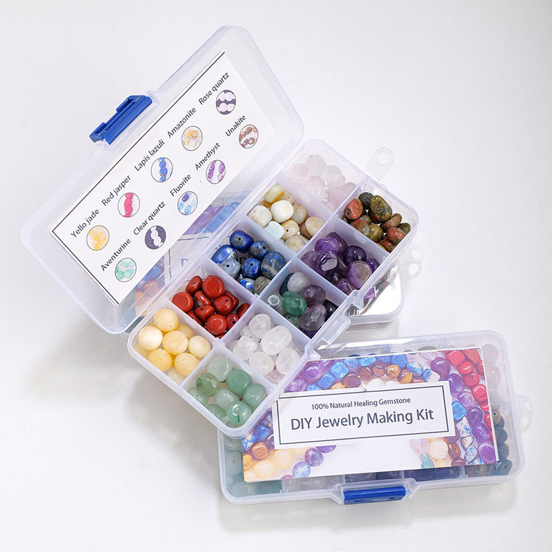 Natural crystal Gemstone rolling stone  box