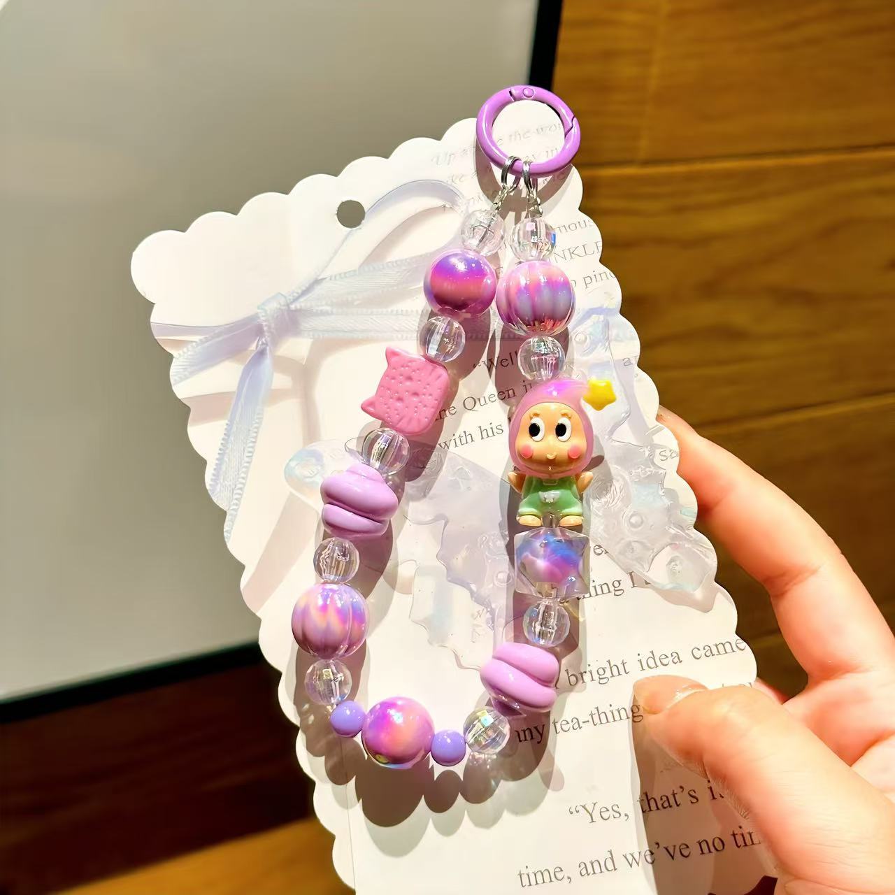 A4 cartoon star person mobile phone chain/bag pendant