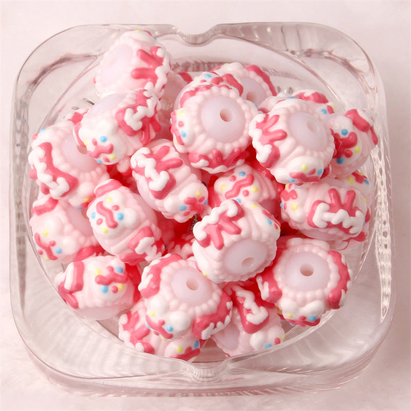 No.2 Hand-painted beads/bead pens/DIY mobile phone chain/car hanging/bag hanging/