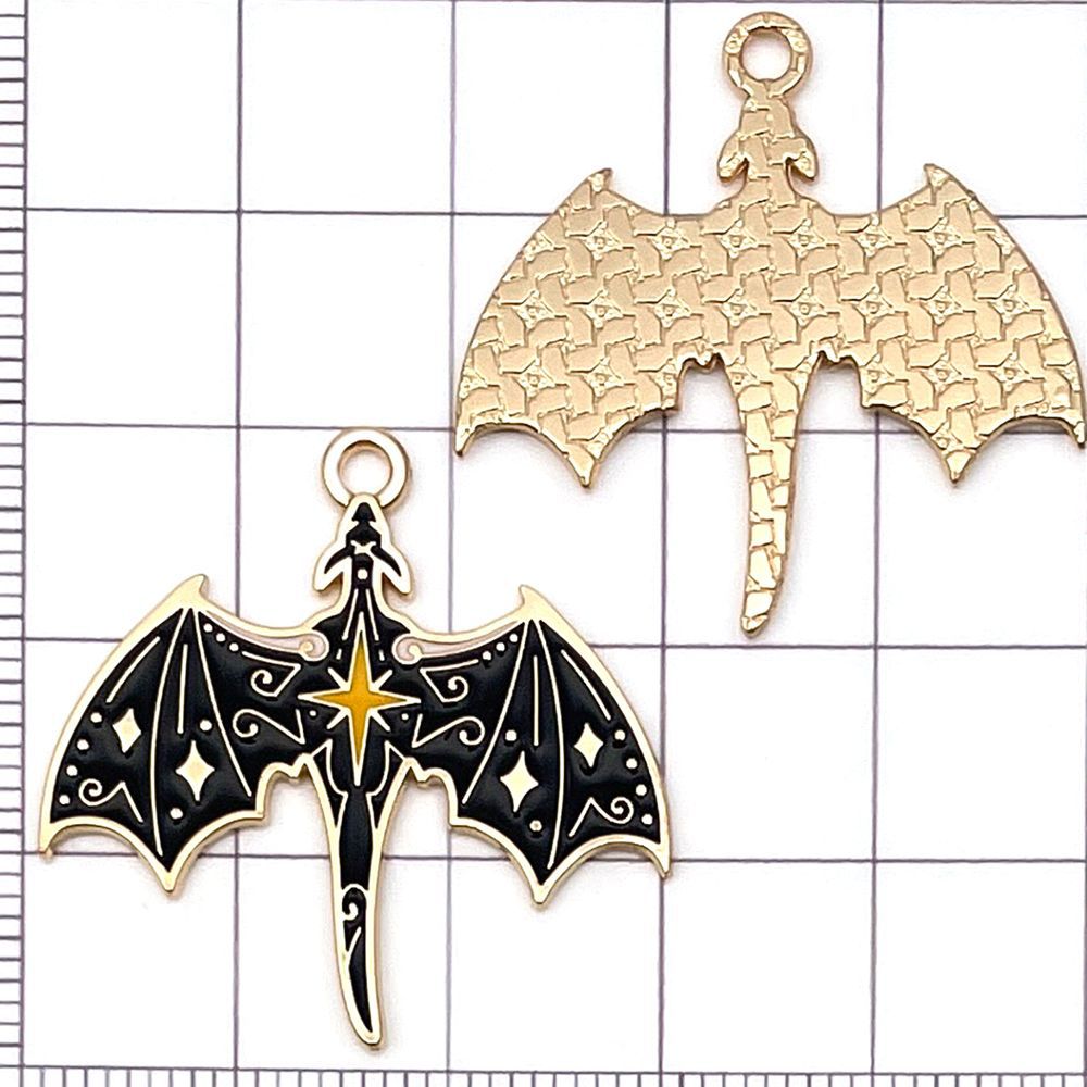 NO.16 Mix 10 black and white alloy dragons