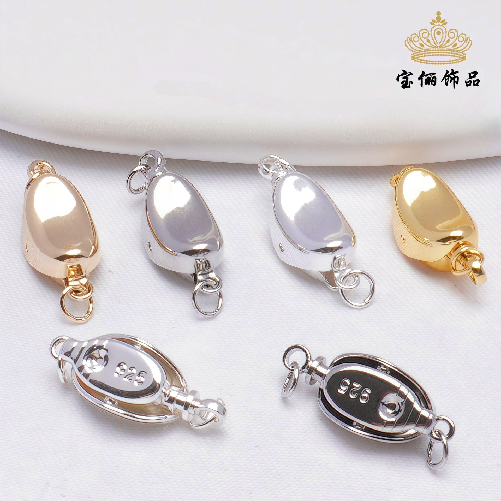 B*10PCS 18k color retention/insert stick buckle/DIY ingot buckle