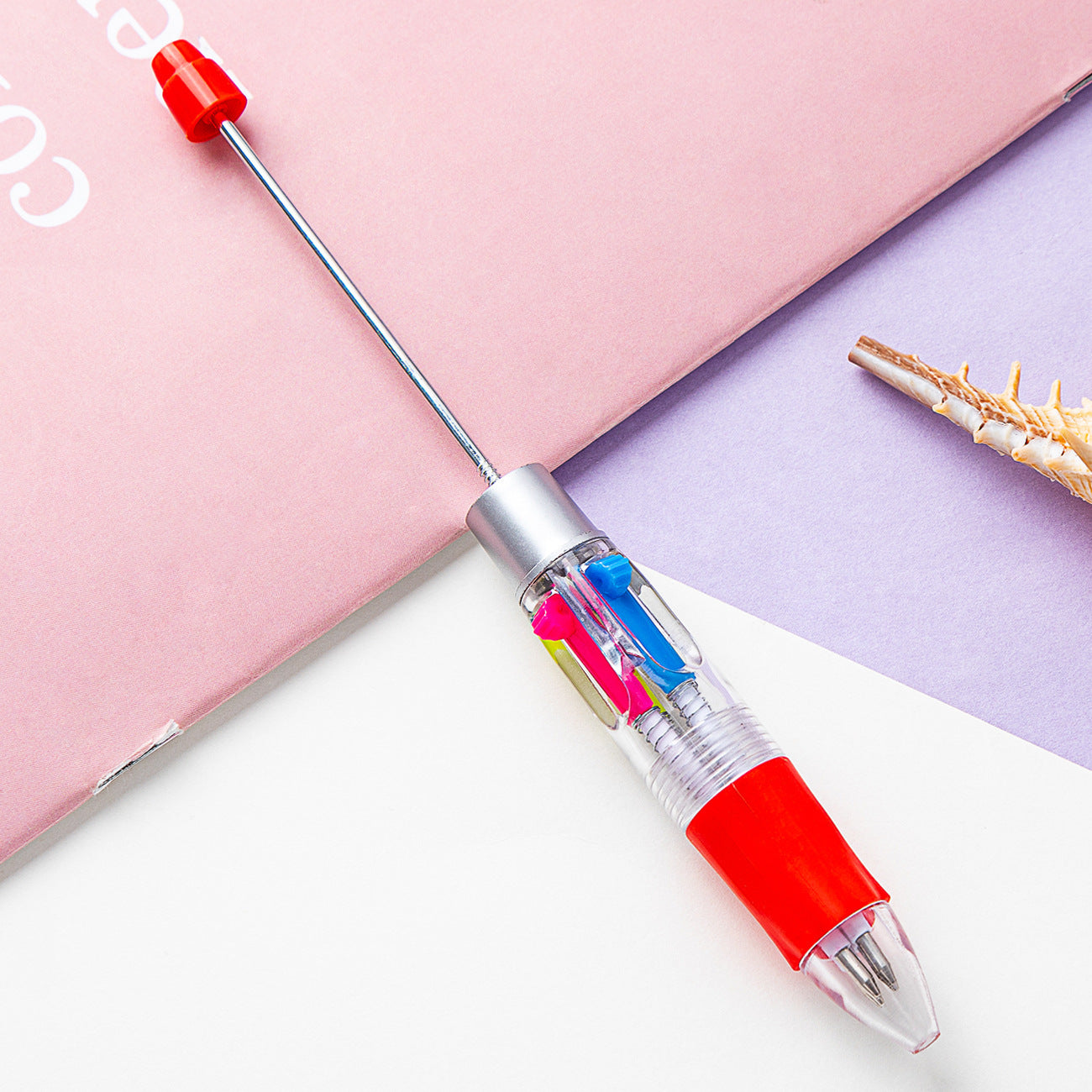 Four-color of one bead pen, DIY bead pen