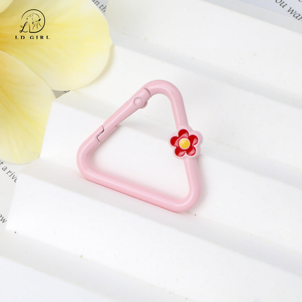 A Triangle Flower Portable Keychain, Accessories