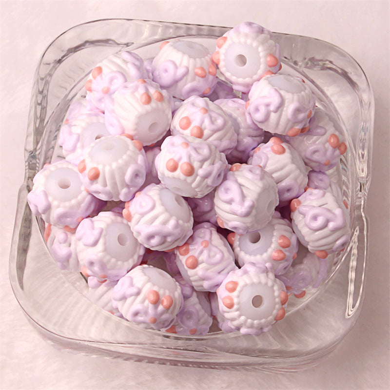 No.2 Hand-painted beads/bead pens/DIY mobile phone chain/car hanging/bag hanging/