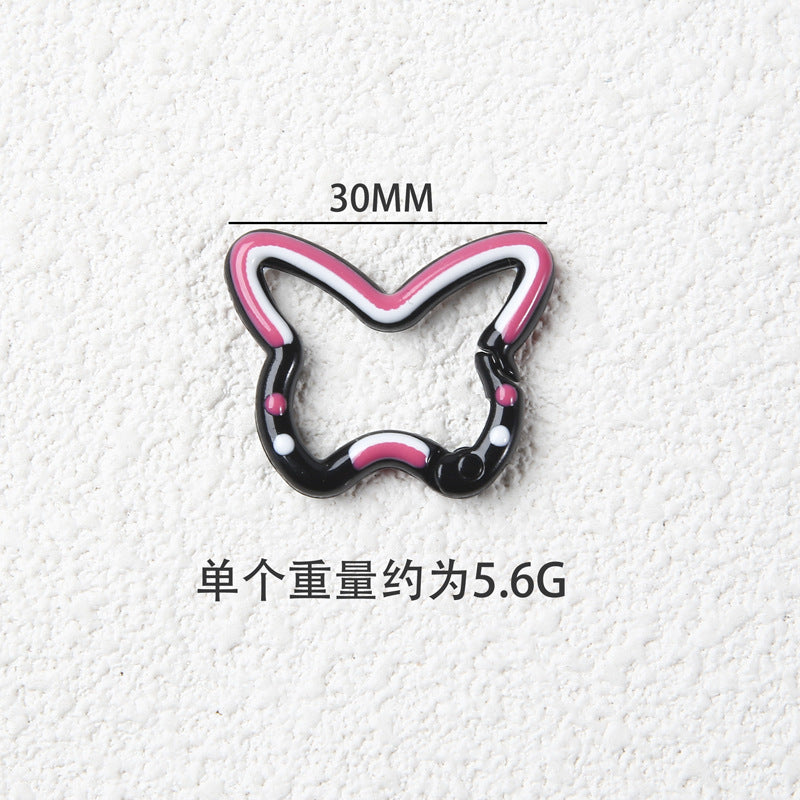 A butterfly spring buckle, DIY buckle, jewelry accessories