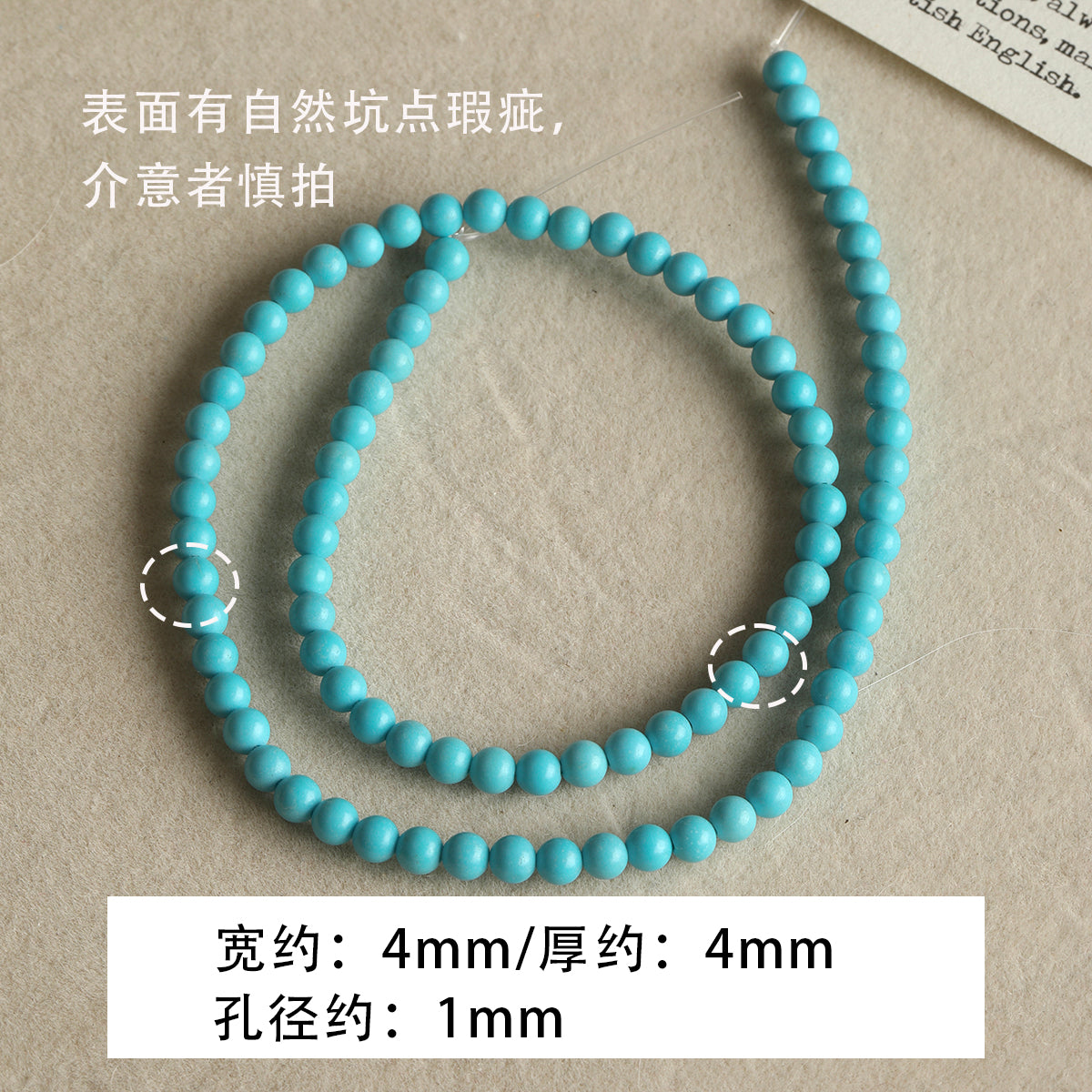 Natural turquoise/round beads/spacers/abacus loose beads/DIY accessories