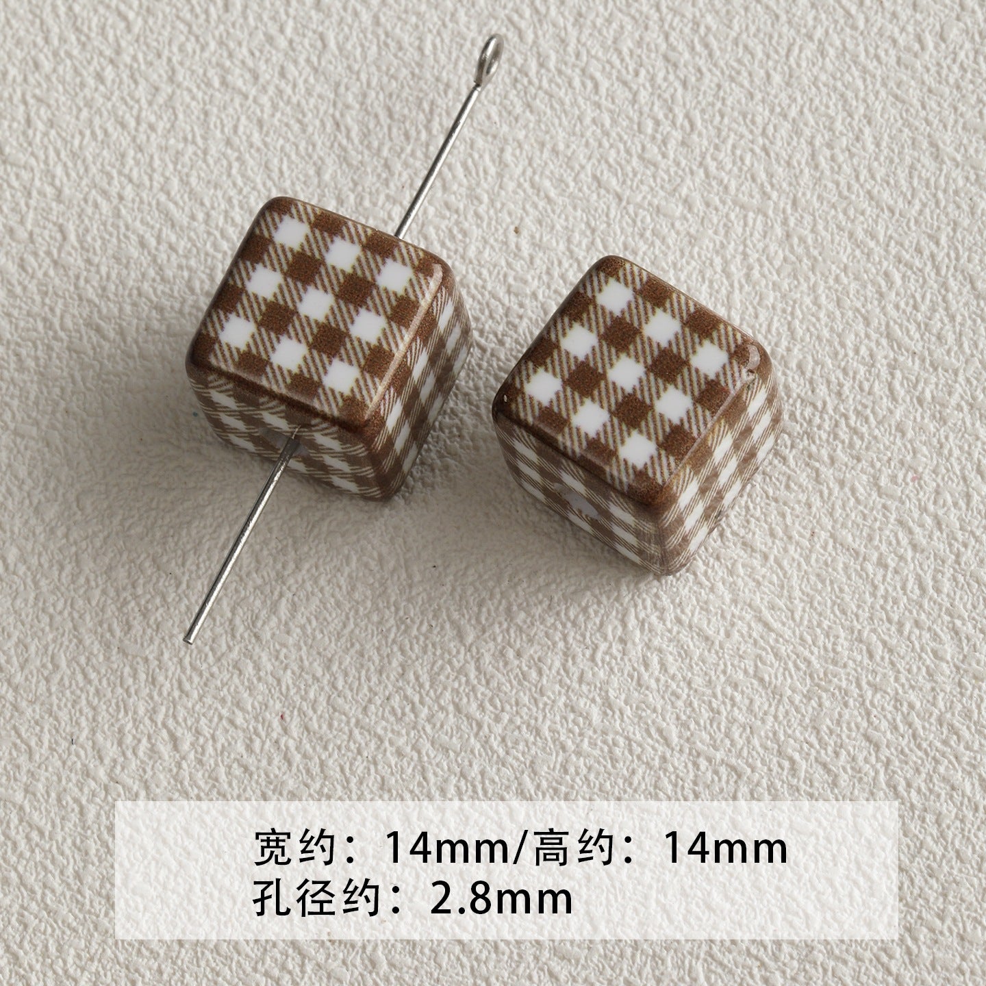 Red coffee color/acrylic paint beads/DIY accessories materials