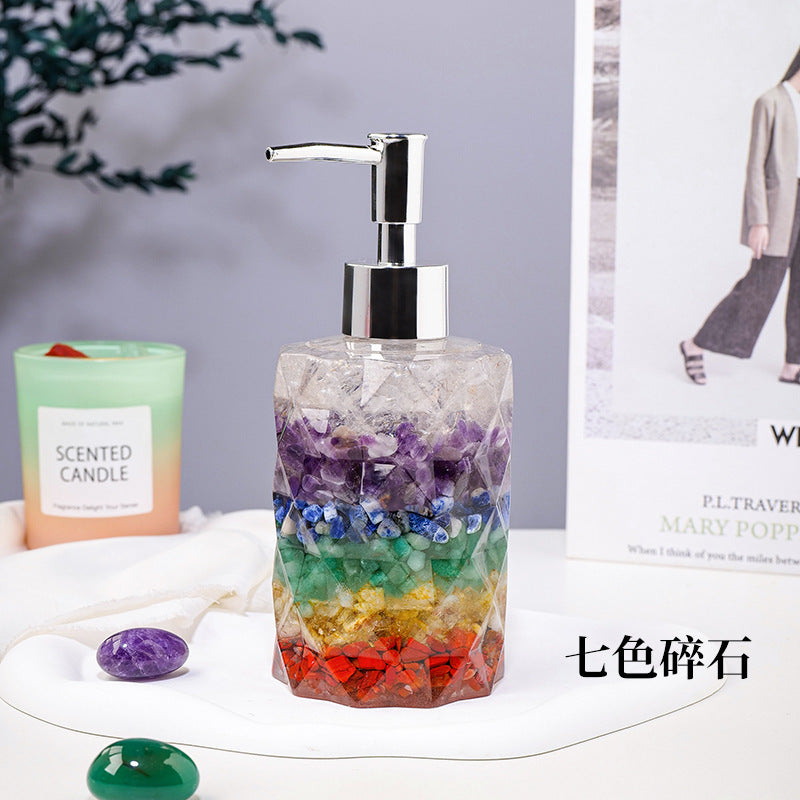 6-Types/Color ,Natural crystal empty bottle