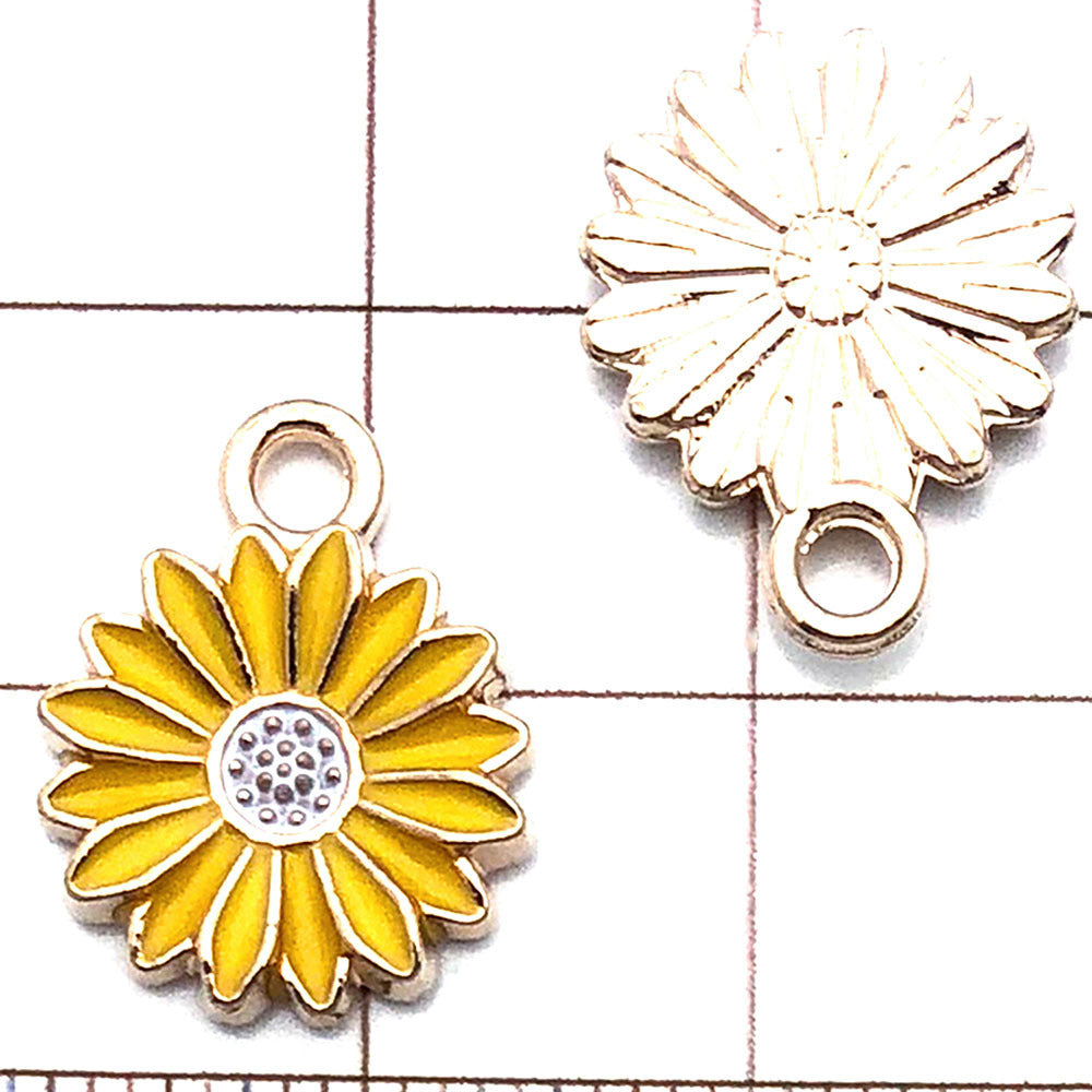 NO.23-3 Alloy bee series gold plated enamel charm
