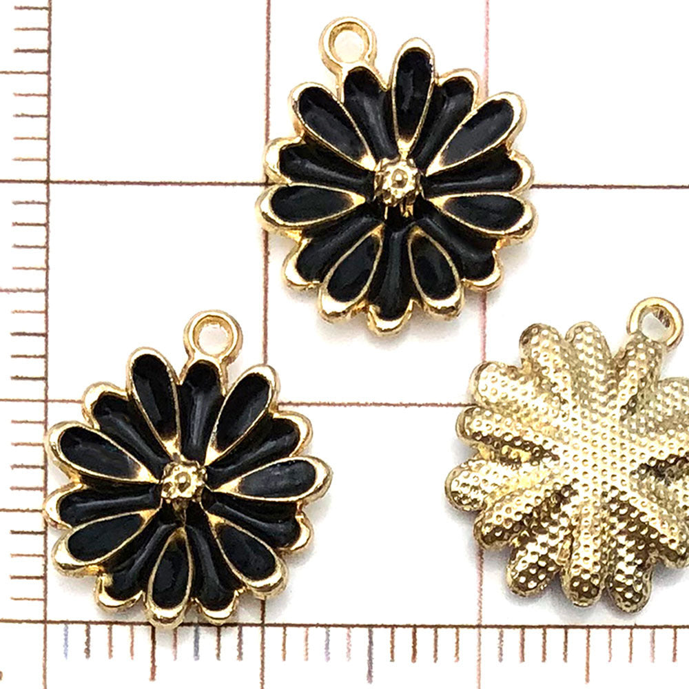 NO.21 Mixed 20 black charm metal, alloy