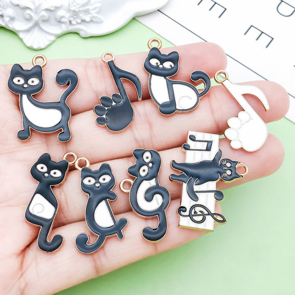 NO.13 Mix 10 music notes cat accessories