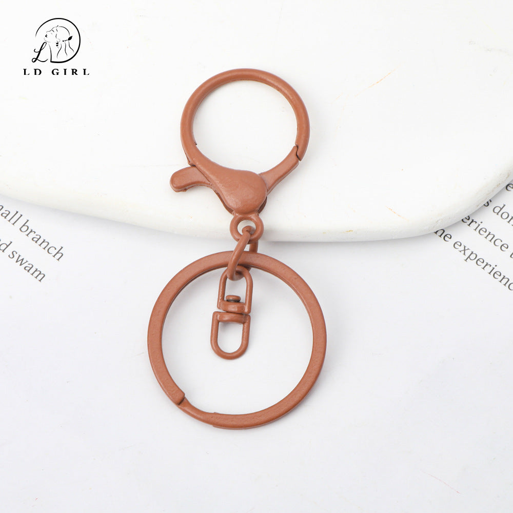 A MOQ10PCS key ring three-piece DIY handmade accessories