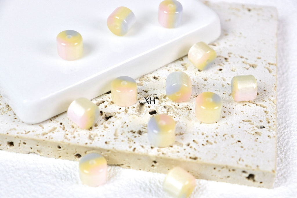 NO.8 Three in one Colors Resin Beads B 三分春桶珠