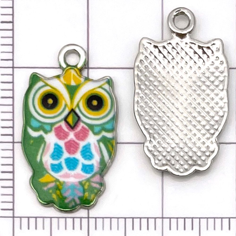 NO.17 Mix 20 metal owl pendants
