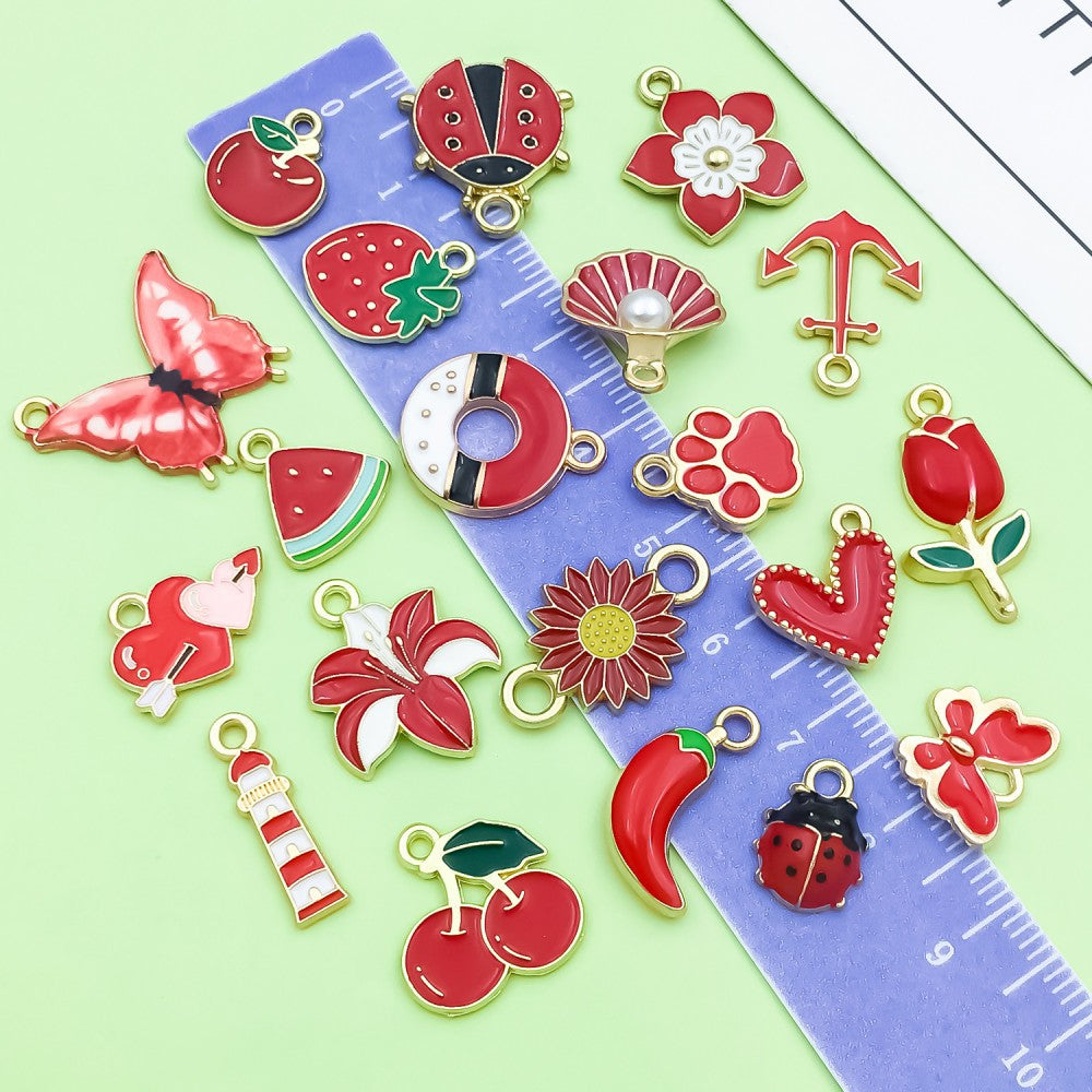 NO.7 Mixed 20  red  handmade jewelry accessories