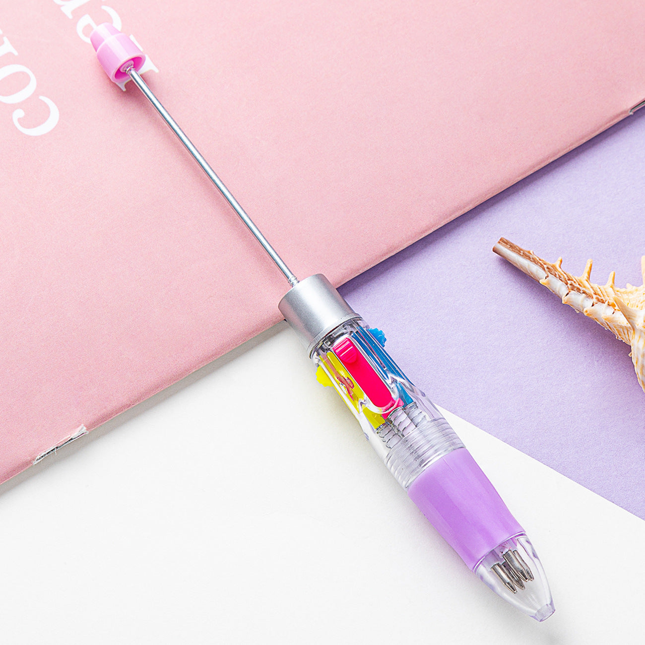 Four-color of one bead pen, DIY bead pen