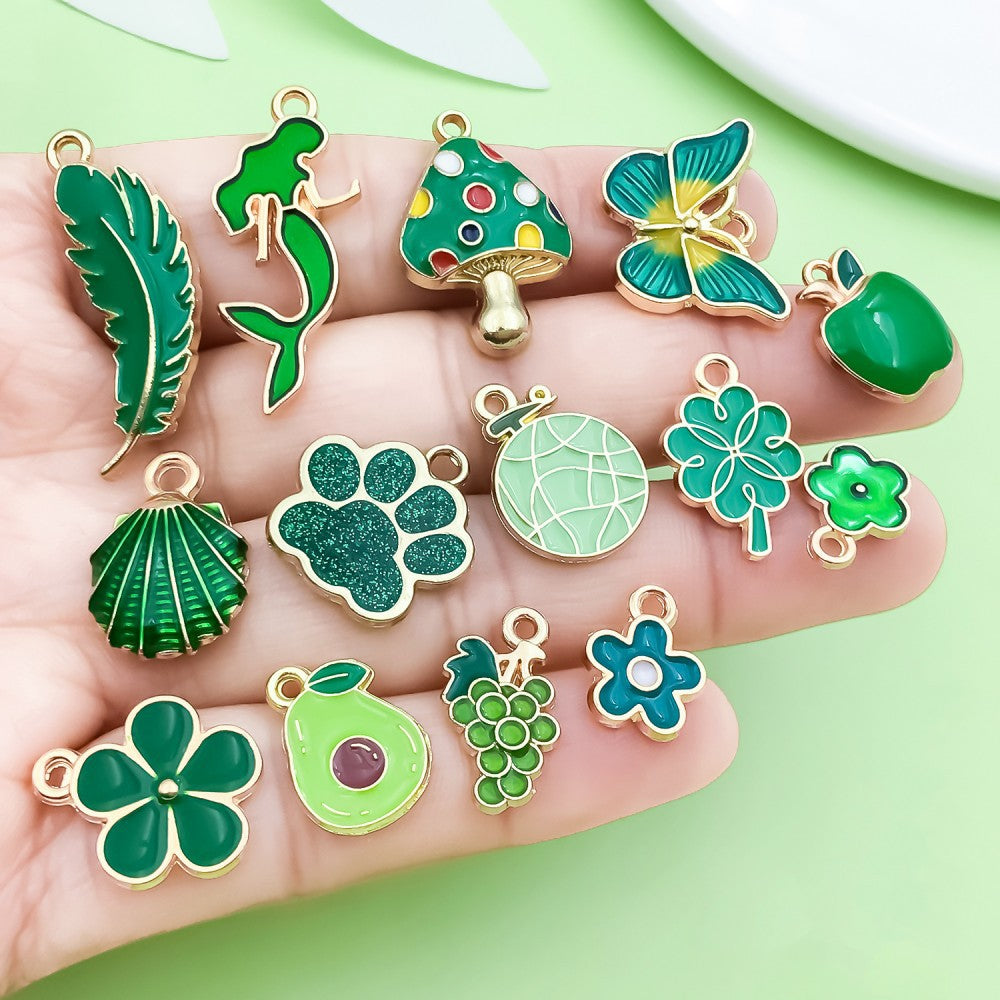 NO.15-1  green  charm metals, alloys