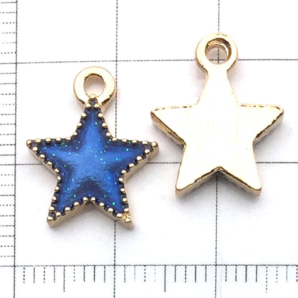 NO.22-2 Dark blue20  assortment  charms  metal, alloys